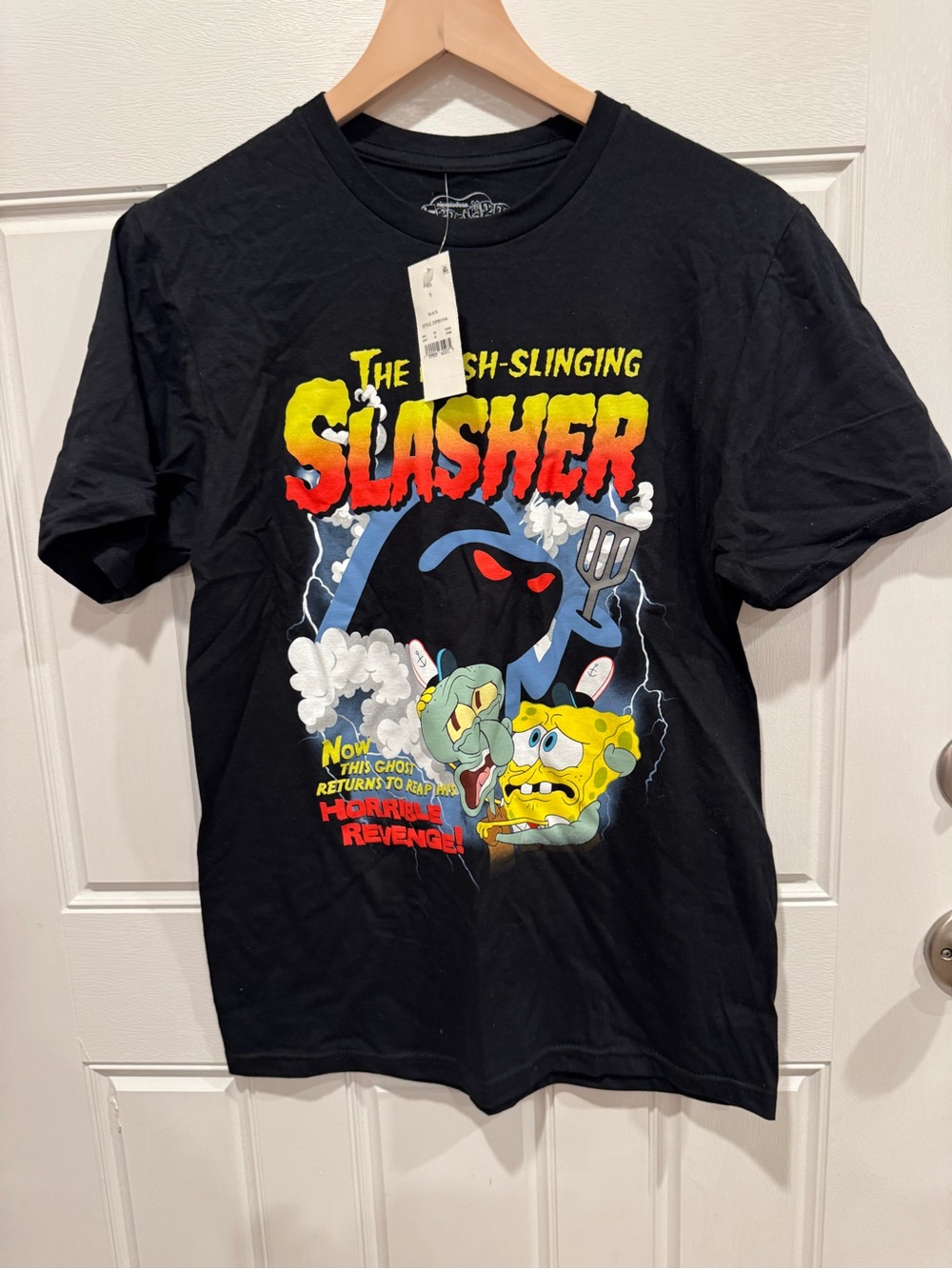 SpongeBob 'The Slasher' Black Graphic Tee